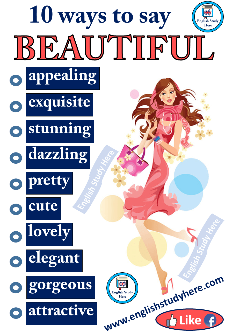 Beautiful Synonym Different Ways to Say "BEAUTIFUL" in English - English Study Here