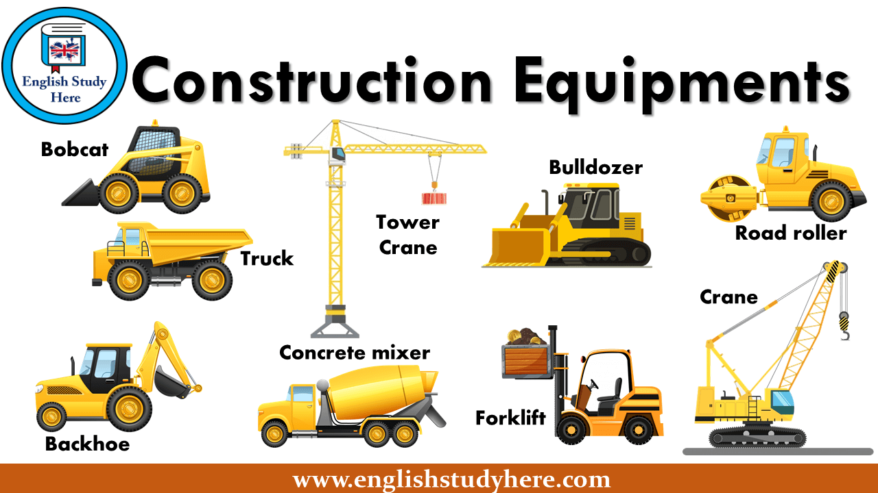 Construction Equipments - English Study Here