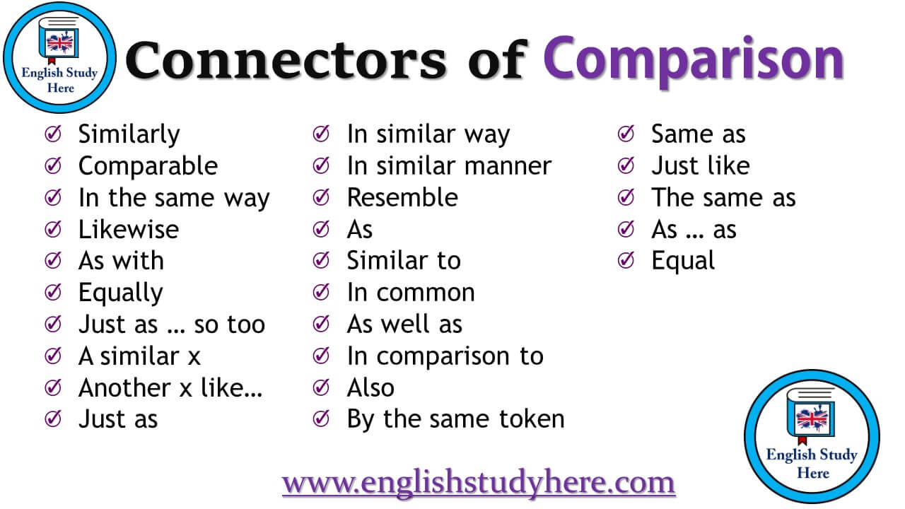 Connectors of Comparison