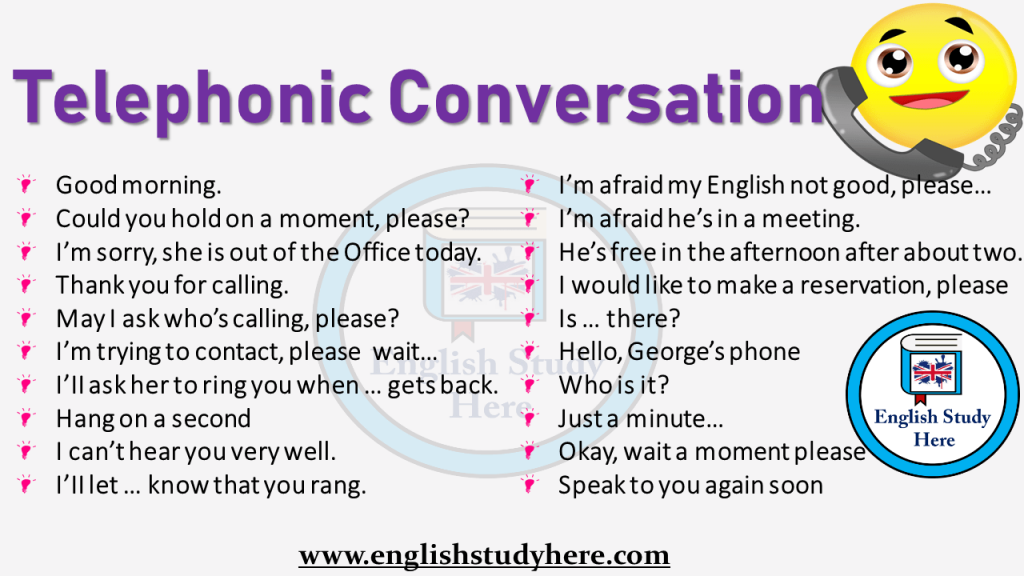 How To Do Telephonic Conversation In English