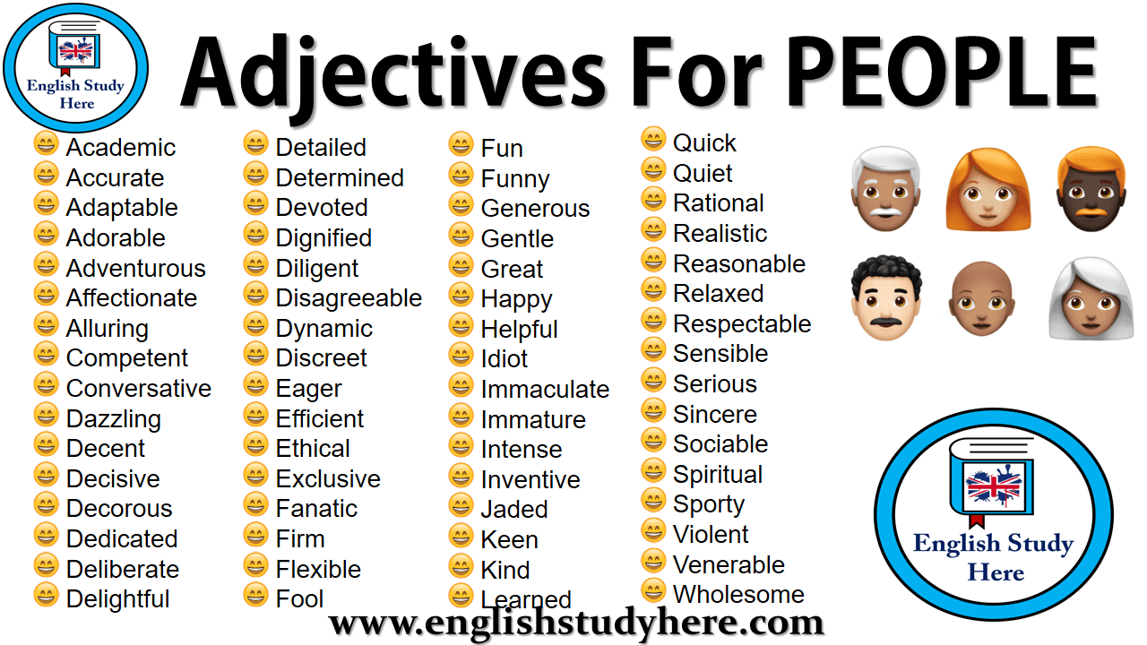 Adjectives For People