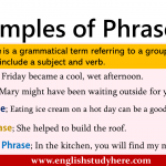 5 Examples of Phrases