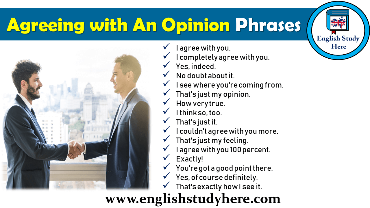 Agreeing with An Opinion Phrases