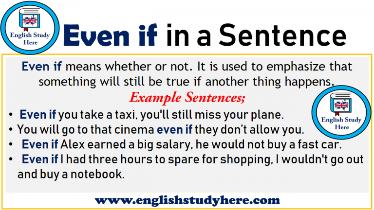 Even If Rcursive using even if in english Archives - English Study Here