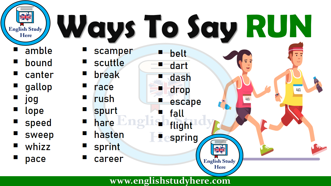Ways To Say RUN in English