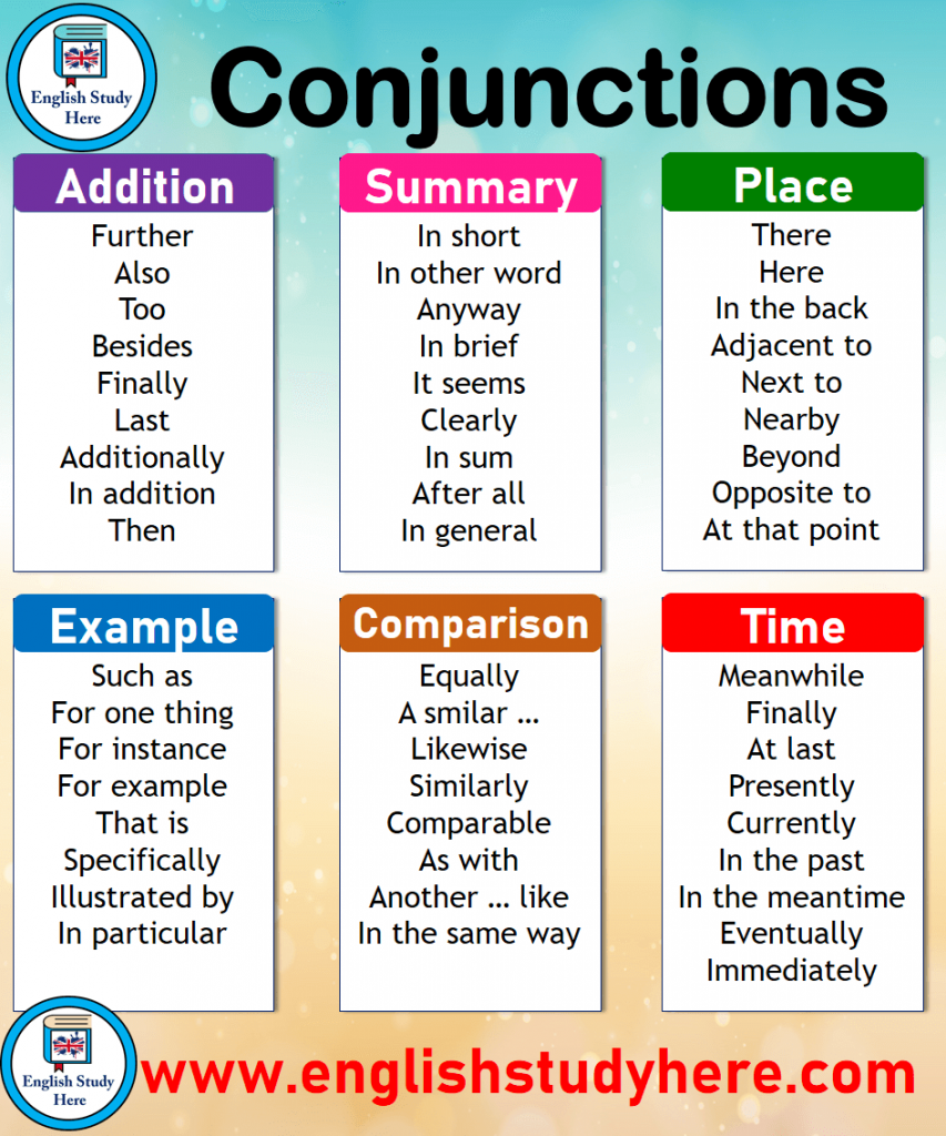 essay conjunctions