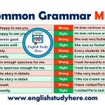 English Common Grammar Mistakes
