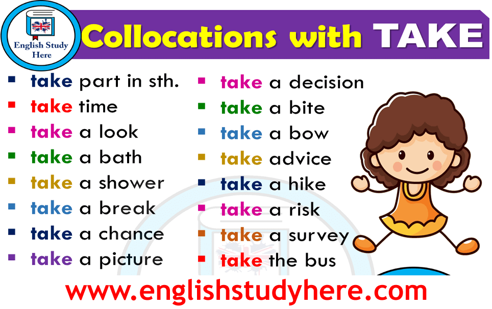 English Collocations with TAKE