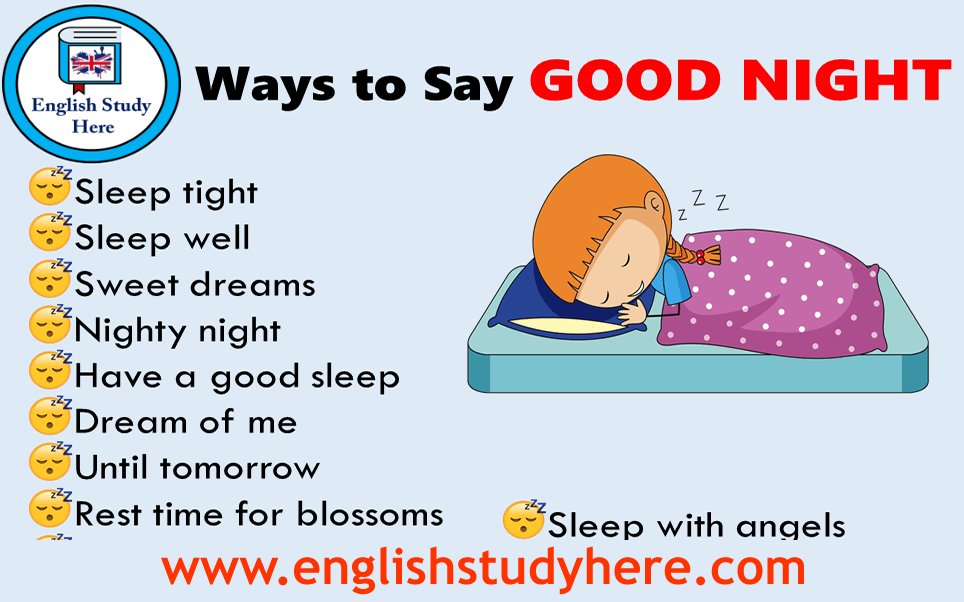 18 Ways to Say GOOD NIGHT in English