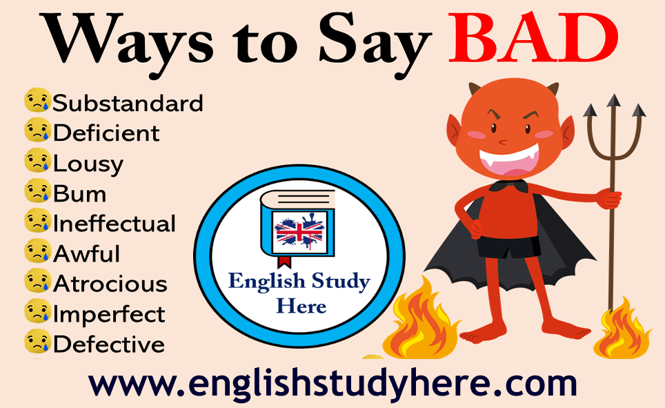 33 Ways to Say Bad in English