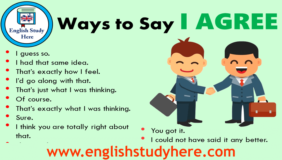 38 Ways to Say I AGREE in English