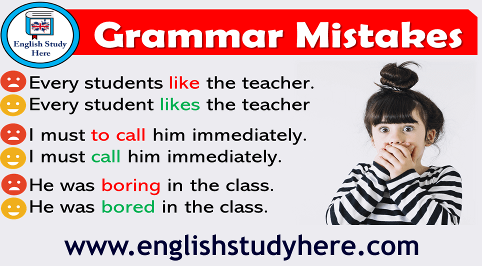 8 Grammar Mistakes in English