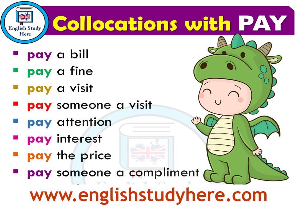 Collocations List in English PAY