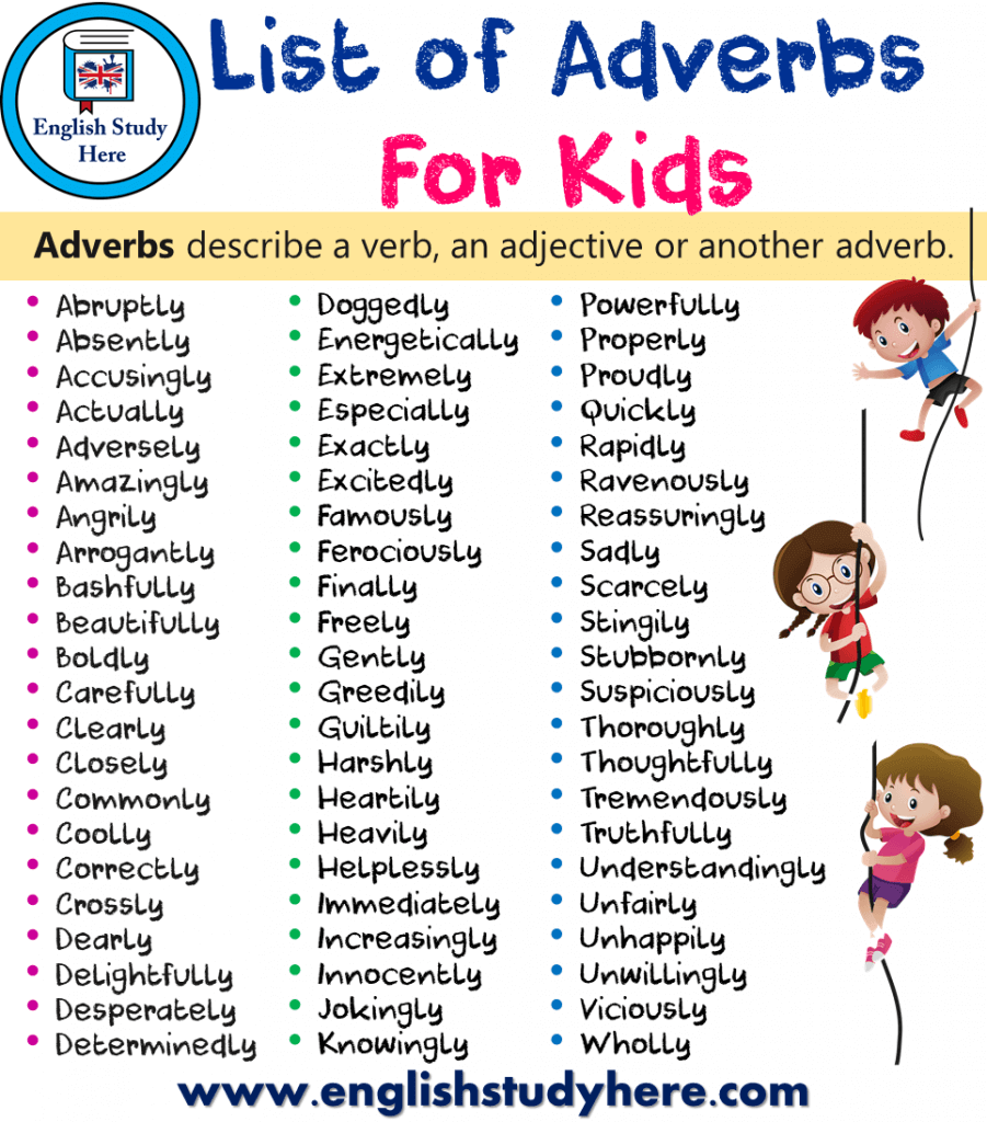 Adverbs Elementary Worksheets Pdf