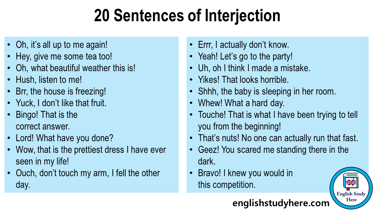 interjections examples