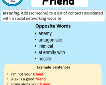Opposite of Friend Archives - English Study Here