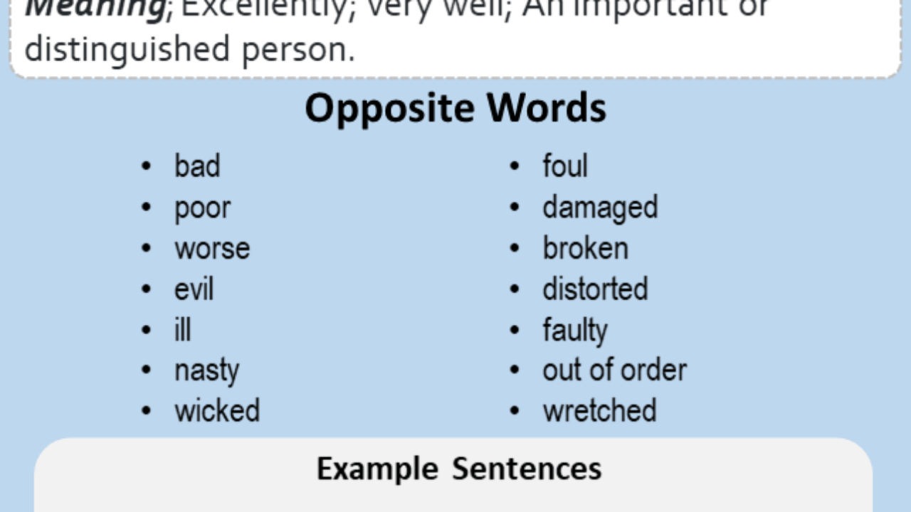Opposite of Great, Antonym of Great, 26 Opposite Words For Great - English  Study Here