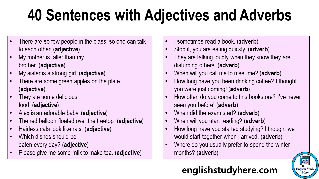 what is difference between adjective and adverb