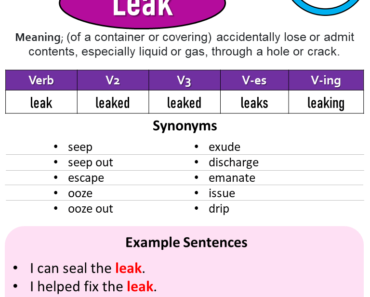 Past Participle of Leak Archives - English Study Here